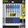 Pilot, G2 Premium Gel Roller Pens, Ultra Fine Point Gel Pens 0.38 mm, Pack of 4, Black, Blue, Green, Red - Black 8