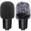 ChromLives Windscreen Microphone Wind Muff, Foam Wind Screen Wind Cover Compatible with Zoom H5 H6 Portable Handy Recorder Furry & Foam 2Pack - AT2020 Windscreen