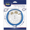 Helix Angle and Circle Maker with Integrated Circle Templates, 360 Degree, 6 Inch / 15cm, Assorted Colors (36002) - Assorted