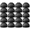 Teenitor Wig Caps, 20 Pack Stretchy Nylon Skin Tone Wig Application Caps for Women and Men - Brown - Black