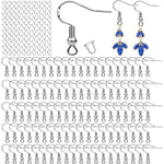 100 PCS/50 Pairs 925 Sterling Silver Earring Hooks Fish Hook Ear Wires French Wire Hooks Hypo-allergenic Jewelry Findings Earring Parts DIY Making with 100 PCS Clear Rubber Earring Safety Backs - My Store