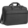 Ytonet Laptop Briefcases for Men, 17 Inch Expandable Briefcase Computer Bags for Laptop for Men, Water Resistant Multi Compartments Men's Work Bag with Luggage Strap for Bussiness Travel, Black - Deep Grey