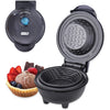 Dash Mini Waffle Bowl Maker for Breakfast, Burrito Bowls, Ice Cream and Other Sweet Desserts, Recipe Guide Included - Red - Black