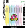 Zebra Pen Z-Grip Retractable Ballpoint Pen, Smooth-Flowing Black Ink, 1.0mm Medium Point, School Supplies, Teacher Supplies, and Office Supplies, 5-Pack (22215) - Black D