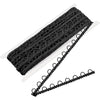 10 Yards Gimp Braid Trim with Elastic Button Loop Bridal Button Loops Dress Zipper Extender Upholstery Trim Sewing Embellishment for Wedding Costume DIY Crafts Jewelry Home Decor(White) - black