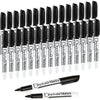 Volcanics Black Dry Erase Markers Low Odor Fine Whiteboard Markers Thin Box of 30 - Black