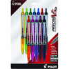 Pilot, Precise V5 RT Refillable & Retractable Rolling Ball Pens, Extra Fine Point 0.5 mm, Blue, Pack of 12 - Assorted