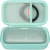 BOVKE Hard Travel Speaker Case for Bose New SoundLink Flex Speaker (2nd Gen) / Bose SoundLink Flex Bluetooth Portable Speaker, Extra Mesh Pocket for Bose Speaker Charger, Charging Cables, Stone Blue - Alpine Sage