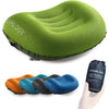 TREKOLOGY Ultralight Inflatable Camping Travel Pillow - ALUFT 2.0 Compressible, Compact, Comfortable, Ergonomic Inflating Pillows for Neck & Lumbar Support While Camp, Hiking, Backpacking - Green