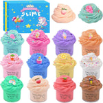12 Pack Scented Mini Butter Slime Kit, with Unicorn, Rainbow, Animal Candy and Fruit Slime Charms Supplies, Super Soft & Non-Sticky, Ideal Gift for Kids, Stress Relief Putty Toy for Girl and Boys - My Store