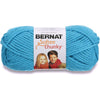Bernat Softee Chunky Yarn, 3.5 Oz, Gauge 6 Super Bulky, Grey Heather - Ultra Blue
