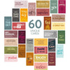 DIVERSEBEE 60 Pack Assorted Motivational Cards - Inspirational and Kindness Mini Note Cards, Gratitude Encouragement Card Set with 60 Unique Motivational Quotes Business Card Size (Assorted) - Assorted