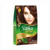 Dabur Henna Hair Color - Dark Brown, Henna Hair Dye and Conditioner, Ammonia Free, 100% Grey Coverage, 6 Sachets X 10g - Natural Brown