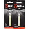 GEAR AID Ni Glo 2” UV Rechargeable Glowing Keychain, Glow-in-the-Dark Accessory for Keys, Camping and Outdoor Gear - Clear