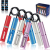 Grip Strength Trainer Set, 50-300LB(6 Pack), Wrist Forearm Strengthener, Metal No Slip, Hand Grip Gripper Strengthener for Strength Training and Exercise, Hand Workout Squeezer Grip Strength - 4Pack,50-200lb,Purple+Silver+Blue+Red