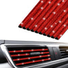 INSAUTO Bling Car Vent Outlet Trim,Bling Car Accessories for Women and Girls,10Pcs Rhinestone Car Air Conditioner Vent Decoration Strip(White) - red