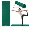 Gaiam Essentials Thick 2/5" (10mm) and Thin 1/4" (6mm) Yoga & Pilates, Fitness & Exercise Mat with Easy-Cinch Carrier Strap - Green