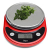 Ozeri Pronto Digital Multifunction Kitchen and Food Scale - Black on Red