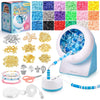 Tilhumt Bead Spinner, 2112Pcs Beading Set for Making 18 Friendship Bracelets, Bracelet Making Kit with 12 Colors Polymer Clay Beads, Crafts for Birthday Gift Choice, Patent Design - Corded 3824Pcs Blue Kit