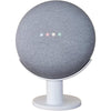Mount Genie Pedestal for Nest Mini (2nd Gen) and Google Home Mini (1st Gen) | Improves Sound and Appearance | Cleanest Mount Holder Stand for Mini (Charcoal) - White