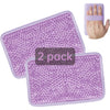 Gel Beads Ice Pack Ice Bag with Strap-1 Pack Reusable Hot & Cold Pack Compress for Knee, Shoulder, Foot, Back, Ankle, Neck, Hip, Elbow, Wisdom Tooth-7.76''x4.93''(Blue) - Purple-2 Pack