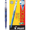 Pilot, Precise P-500 Gel Ink Rolling Ball Stick Pens, Marbled Barrel, Extra Fine Point 0.5 mm, Blue, Pack of 12 - Blue