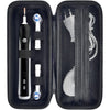 Toothbrush Travel Case Compatible with Oral-B Pro 1000, 2000, 3000, 3500, 1500/ for Philips Sonicare ProtectiveClean 4100 5100 Electric Toothbrush with Mesh Pocket for Accessories - Black (Bag Only) - Black