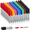 Volcanics Dry Erase Markers Low Odor Fine Whiteboard Markers Thin Box of 12, 10 Colors - 10 Colors