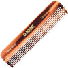Kent A FOT Handmade All Fine Tooth Pocket Comb for Men, Hair Comb Straightener for Everyday Grooming Styling Hair, Mustache and Beard, Use Dry or with Balms, Saw Cut and Hand Polished, Made in England - Tortoiseshell