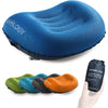 TREKOLOGY Ultralight Inflatable Camping Travel Pillow - ALUFT 2.0 Compressible, Compact, Comfortable, Ergonomic Inflating Pillows for Neck & Lumbar Support While Camp, Hiking, Backpacking - Navy Blue