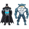 DC Comics Batman 4-inch Bat-Tech Batman and Robin Action Figures with 6 Mystery Accessories, for Kids Aged 3 and up, Amazon Exclusive - Batman & King Shark