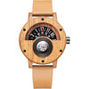 Men's Handmade Wooden Watches Mens Lightweight Analog Quartz Wood Mens Wrist Watch with Compass - 147