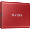 SAMSUNG T7 Portable SSD, 2TB External Solid State Drive, Speeds Up to 1,050MB/s, USB 3.2 Gen 2, Reliable Storage for Gaming, Students, Professionals, MU-PC2T0T/AM, Gray - Red