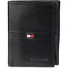 Tommy Hilfiger Men's Trifold Wallet - Black Emboss Stripe