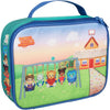 Daniel Tiger's Neighborhood Insulated Lunch Sleeve - Reusable Heavy Duty Tote Bag w Mesh Pocket - Swing with Friends - Clear
