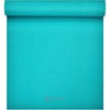 Gaiam Essentials Thick 2/5" (10mm) and Thin 1/4" (6mm) Yoga & Pilates, Fitness & Exercise Mat with Easy-Cinch Carrier Strap - Teal