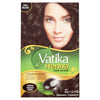 Vatika Naturals Permanent Hair Dye Rich Black, 100% Grey Coverage, Ammonia-Free, for Rich, Long-Lasting Color, No Damage, for Healthy, Vibrant Hair - 6 Sachets X 10g - Rich Black