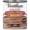 Varathane 225250H Oil-Based One Step Stain + Poly, Quart, Dark Walnut - Red Mahogany