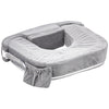 My Brest Friend Twin Nursing Pillow - Enhanced Comfort with Slipcover - Ultimate Ergonomic Support for Breastfeeding- Adjustable Strap and Silent Release Buckle with Handy Side Pocket, Evening Grey - Evening Grey