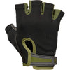 Harbinger Power Non-Wristwrap Workout Weightlifting Gloves with StretchBack Mesh and Leather Palm - Green
