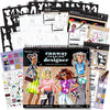 Fashion Angels I Love Fashion Sketch Portfolio, Includes Sketch Pad with Stencils & Stickers, Fashion Design Sketch Book for Girls, Ideal Drawing Kit for Kids - Assorted