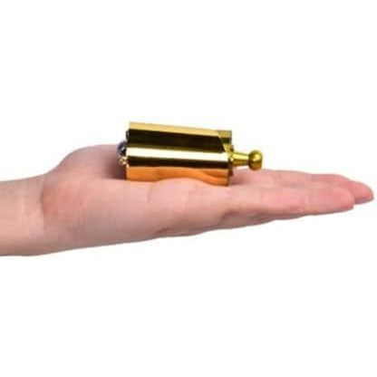 blue-ther 59"/150cm Metal Appearing Cane Pocket Bo Staff Magic Wand Stage Close-up Magic Tricks (Golden-Silver)