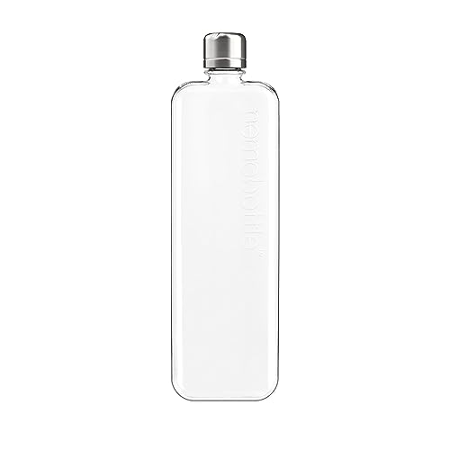 Buy now memobottle Slim - 15oz (450ml) - Sleek, Slim & Flat Water Bottle for Bags, Laptops & Books | BPA Free Tritan | Modern, Minimalist | Ideal for Gym & Daily Use at indiglob india