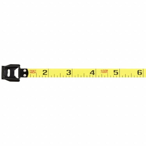Buy now DEWALT Tape Measure, 100-Foot, Self-Lock, Solid Chrome Finish, Rubber Grip (DWHT34036L) at indiglob india