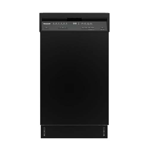 Buy now Honeywell 18 Inch Dishwasher with 8 Place settings, 6 Washing Programs, Stainless Steel Tub, UL/Energy Star- Black at indiglob india