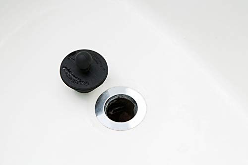 Buy now StopShroom Tub 2 Pack Universal Stopper for Bathtub and Bathroom Sink Drains, Black Plug 2pk, 2 Count at indiglob india