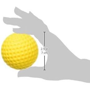 Buy now Heater Yellow Dimpled Baseballs, 1 Dozen, Polyurethane Material, Optic Yellow Color, for Use in Real Baseball Pitching Machines at indiglob india