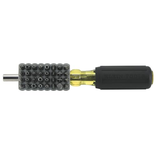 Buy now Klein Tools 32510 Magnetic Multibit Screwdriver with Sturdy Torx, Hex, Spanner, Tri-Wing, Torq and Nut Tamperproof Bits and Storage Block at indiglob india