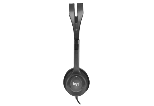Buy now Logitech H111 Stereo Headset with 3.5 mm Audio Jack, Black at indiglob india
