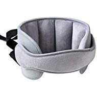 Car Head Support Toddle Car Neck Relief Baby Child Car Seat Adjustable Head and Neck Support Band - A Comfortable Sleep Solution, Gray